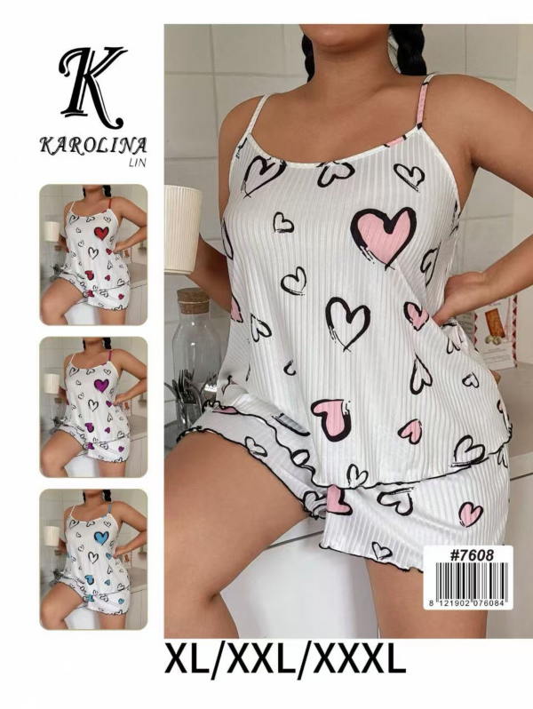 Piżama damska Roz XL-3XL, Mix kolor Paczka 12 szt